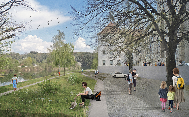 Neugestaltung Spitzgarten Klosterinsel Rheinau, 2021